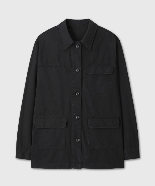 VINTAGE WASHING WORK JACKET (BLACK)