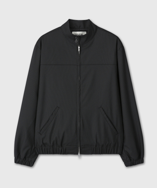 STRIPE SET-UP JACKET (BLACK)