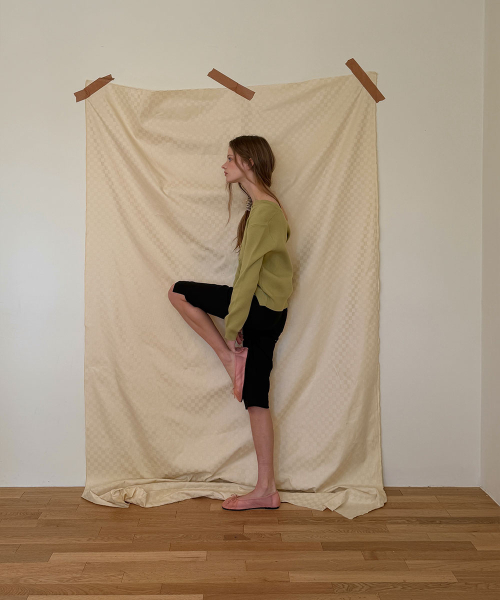 Post round cardigan - Olive