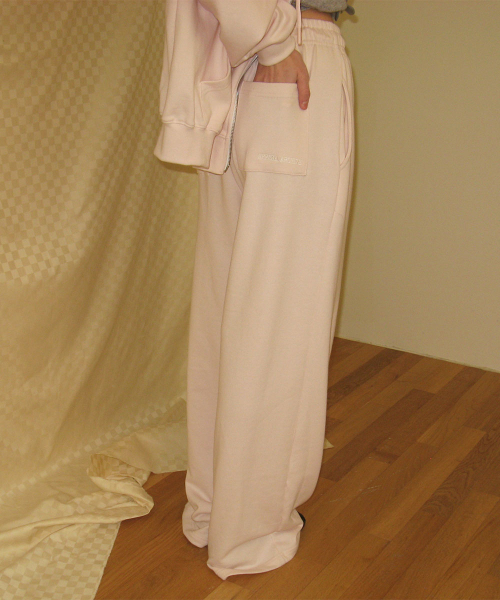 Candle sweat pants - Baby pink