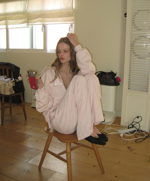 Candle sweat pants - Baby pink