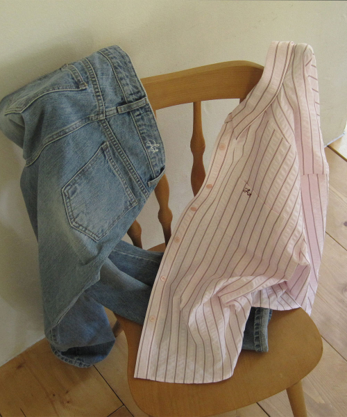 Colon stripe shirts - Pink