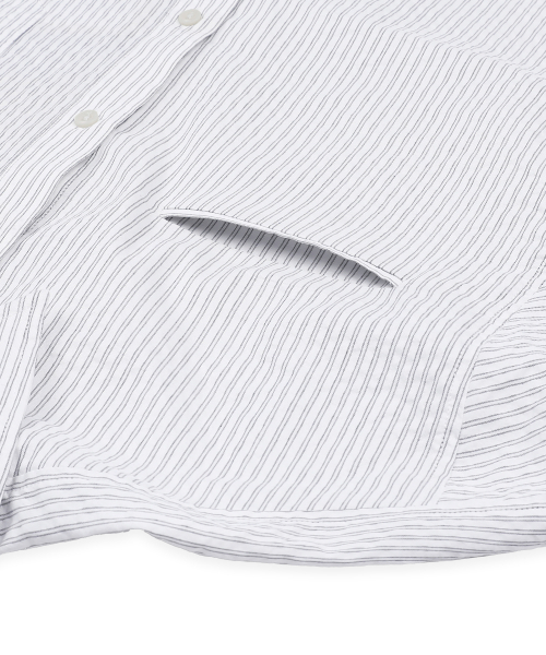 GS016 스터드 포인트 크롭 긴팔 셔츠 (WHITE)