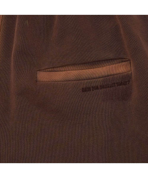 Tuewid classic embroidery sweatpants in raw edge lounge fit (bloody burgundy)