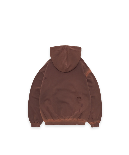 Tuewid classic embroidery zip-up in bloody burgundy