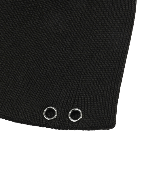 KORN CROSS LEATHER PATCH BEANIE UNISEX