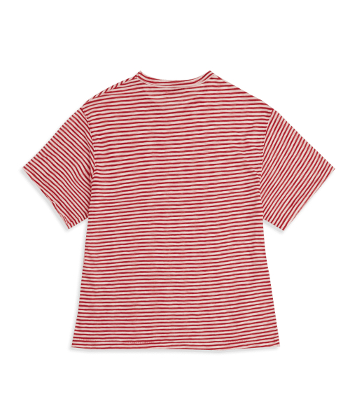 Orange carrot karma tee in stripe