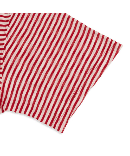 Orange carrot karma tee in stripe