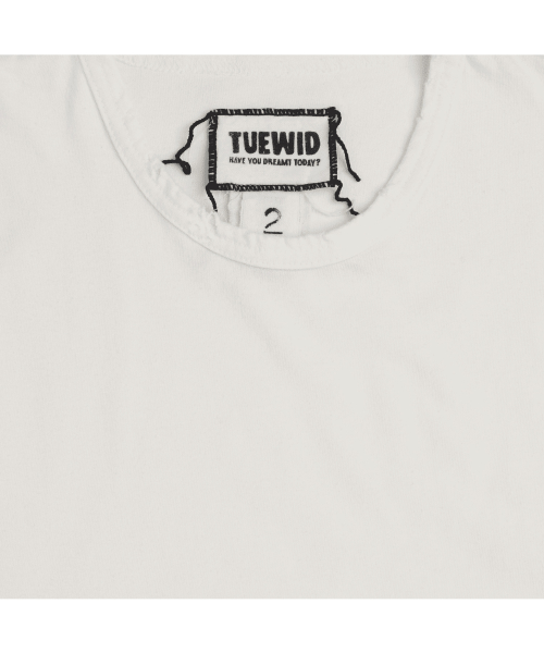 Aloha pineapple patchwork tee in white