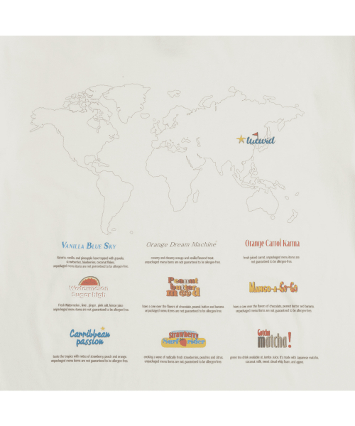 Tuewid summer shake souvenir tee in white