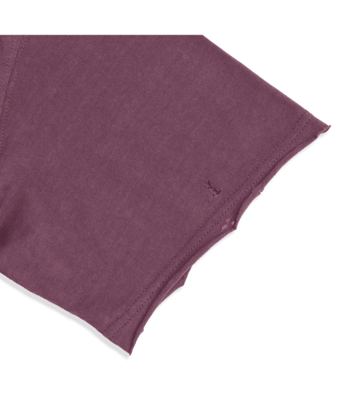 Orange carrot karma tee in plum