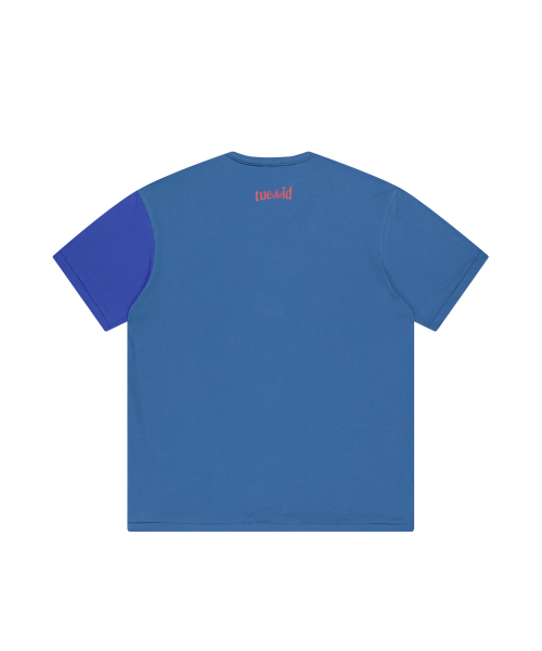 Tuewid together effect t-shirts in cobalt