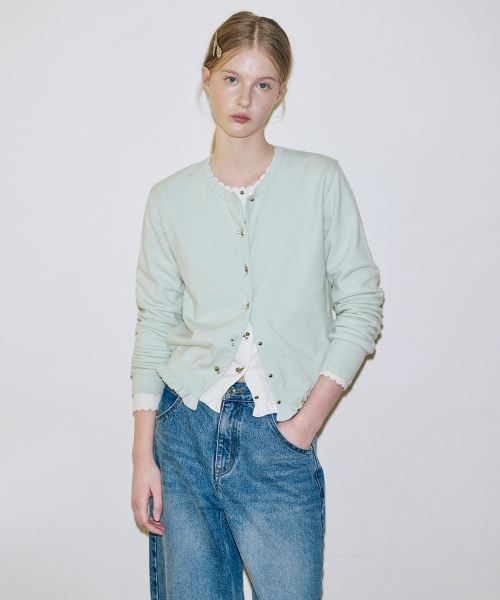 Silver Pebble Cardigan (Mint)