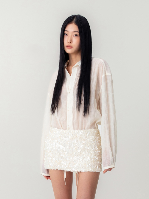 COASTAL WRINKLE SHIRT (IVORY)