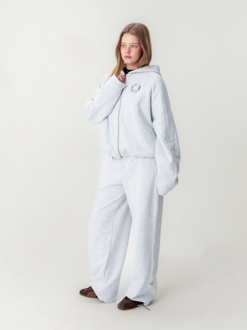 NOVA SMOKED STRING PANTS (MELANGE GRAY)