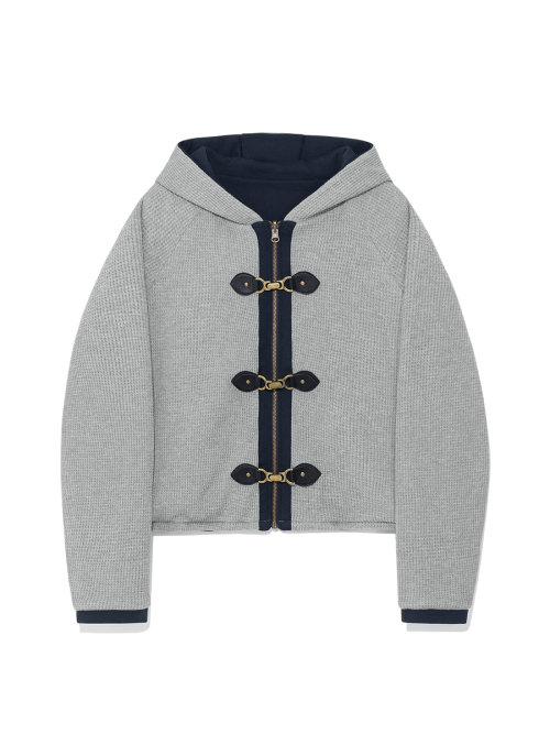 NOVA REVERSIBLE WAFFLE JACKET (NAVY)