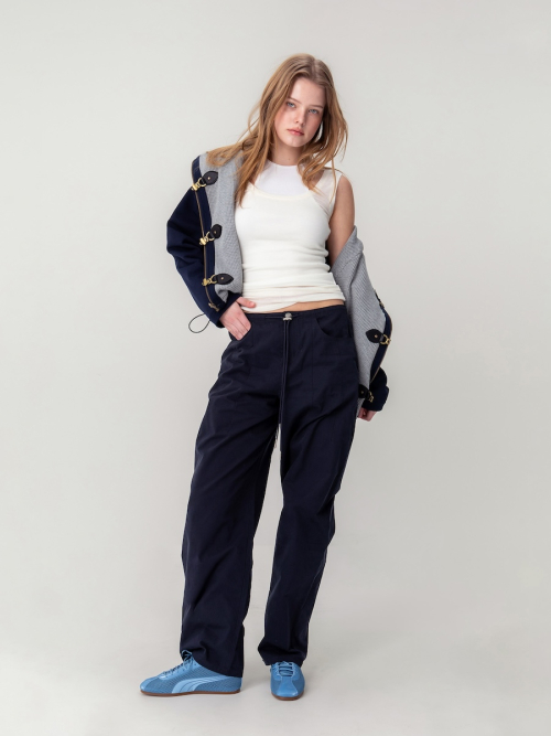 NOVA REVERSIBLE WAFFLE JACKET (NAVY)