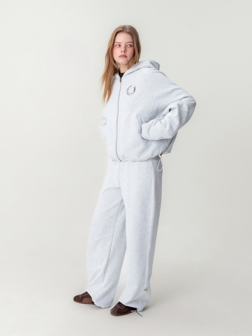 NOVA REVERSIBLE WAFFLE JACKET (MELANGE GRAY)