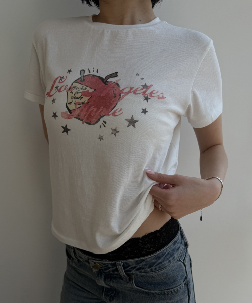 APPLE GRAPHIC TEE (WHITE)