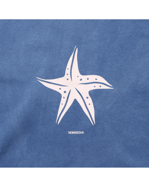 24 Starfish souvenir KIDS t-shirts in indigo blue