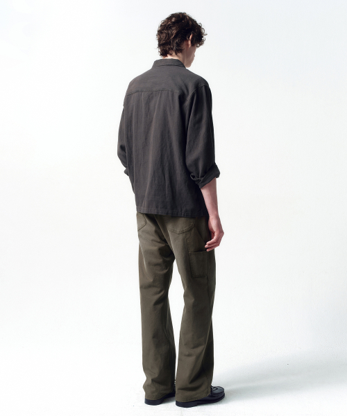 Garment Dyeing Fatigue GREY BROWN