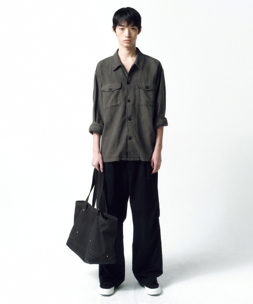 Garment Dyeing Fatigue Shirt OLIVE DRAB