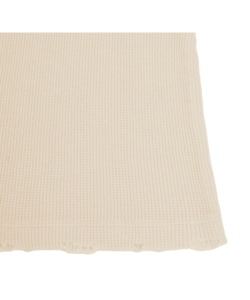 TUEWID CLASSIC WAFFLE KNIT HENLEY LONGSLEEVE T-SHIRT