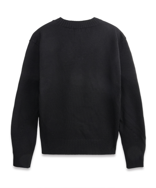 Reverb V-Neck Knit LIGHT BLACK