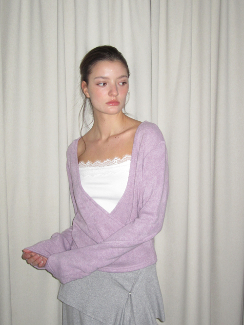 SOFT WRAP KNIT T (VIOLET)