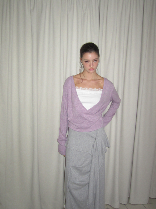 SOFT WRAP KNIT T (VIOLET)