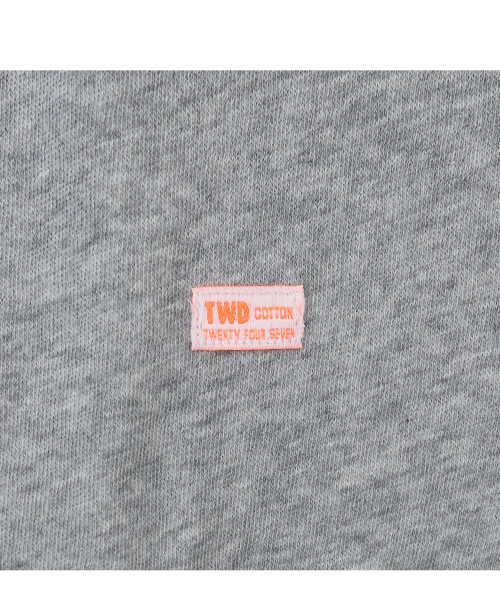 Tuewid gauze crop longsleeve t-shirts Heather gray