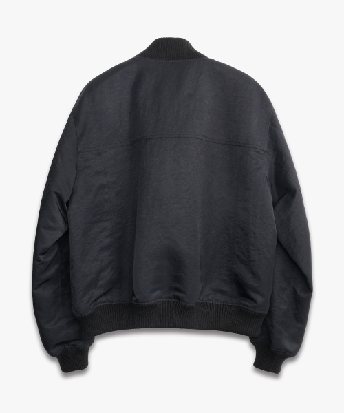 High-Neck MA-1 Insulation Jacket BLACK