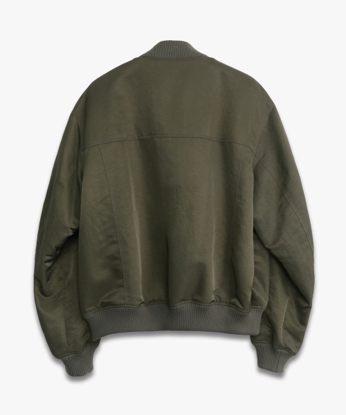 High-Neck MA-1 Insulation Jacket OLIVE