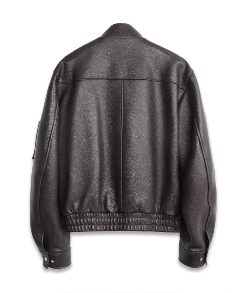 Soft Lambskin Pilot Jacket DARK BROWN