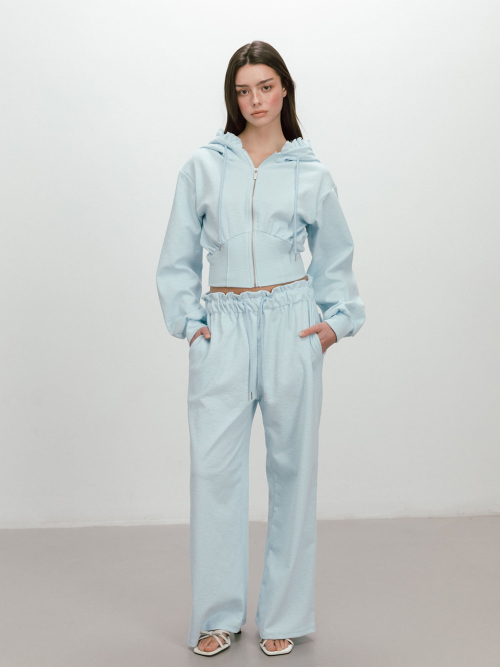 BAKE HOODIE ZIP-UP / SKYBLUE