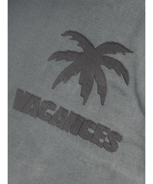 Tuewid vacance v-neck longsleeve t-shirts in smoke