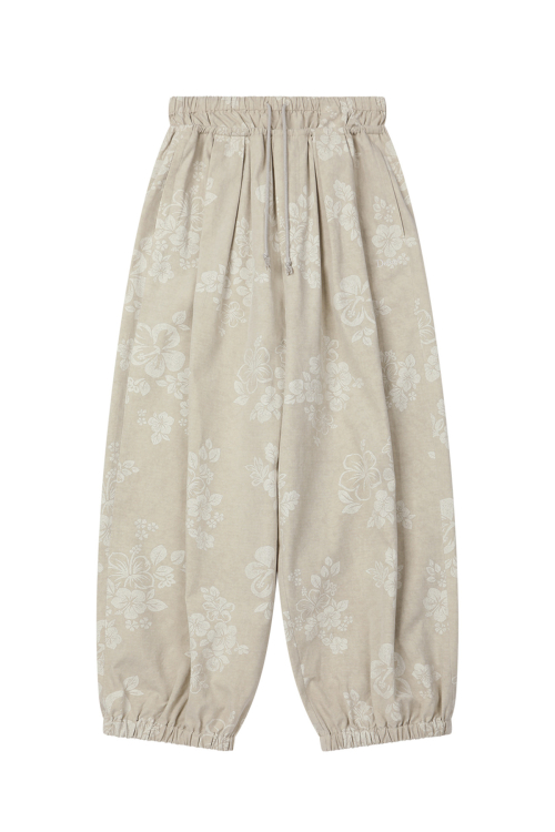 HAWAIIAN BALLOON PANTS IN BEIGE