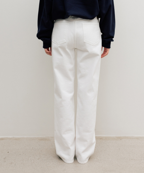 Parisien Classic Straight Denim Blanc