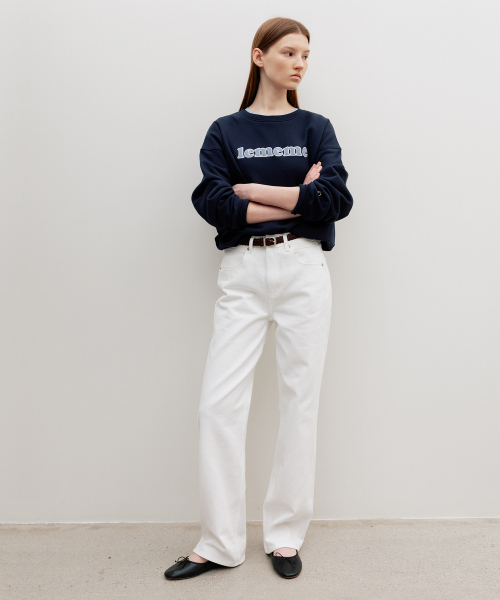 Parisien Classic Straight Denim Blanc