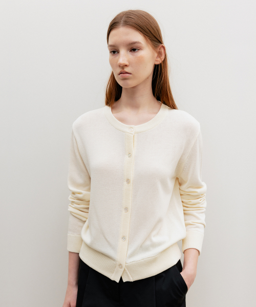 Lena Bustier Layered Cardigan Set Cream