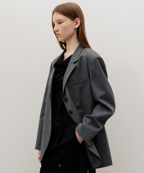 Mirel Overfit WoolBlazer Grey