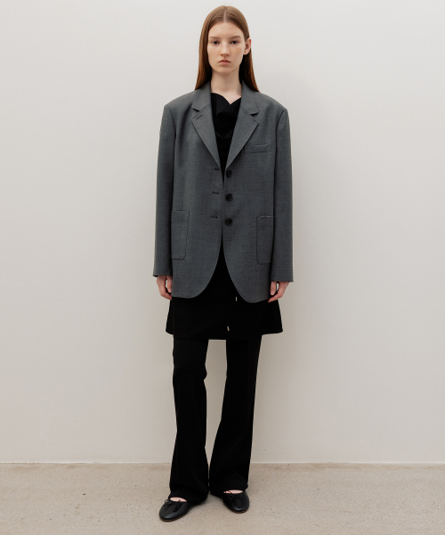 Mirel Overfit WoolBlazer Grey