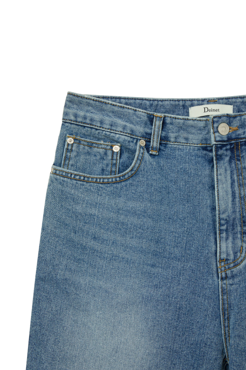 PAINTED LOGO POINT JEANS IN BLUE