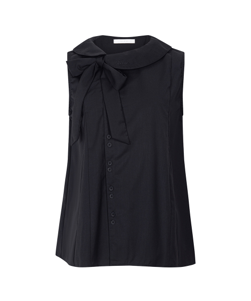 Rope Flare Blouse Black