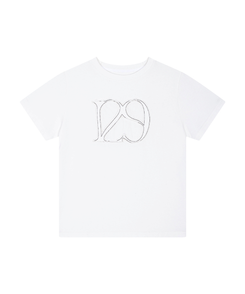 129 Logo Patch T-Shirt Pure White