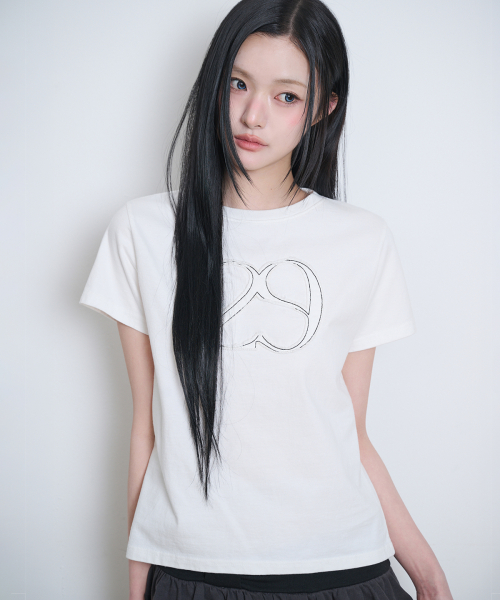 129 Logo Patch T-Shirt Pure White