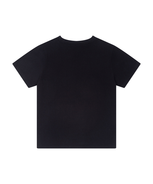 129 Logo Patch T-Shirt Deep Black