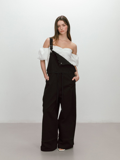 PUFF SHIRRING BLOUSE / WHITE