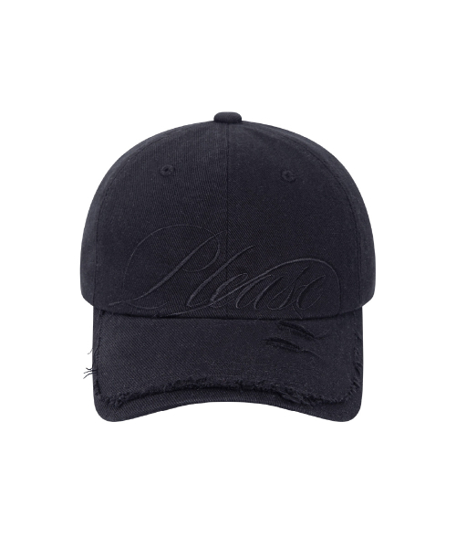 Bella washed damage cap (Black)