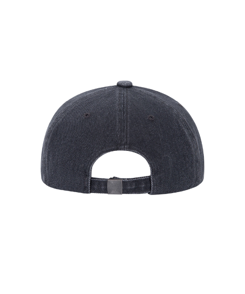 Bella washed damage cap (Charcoal)